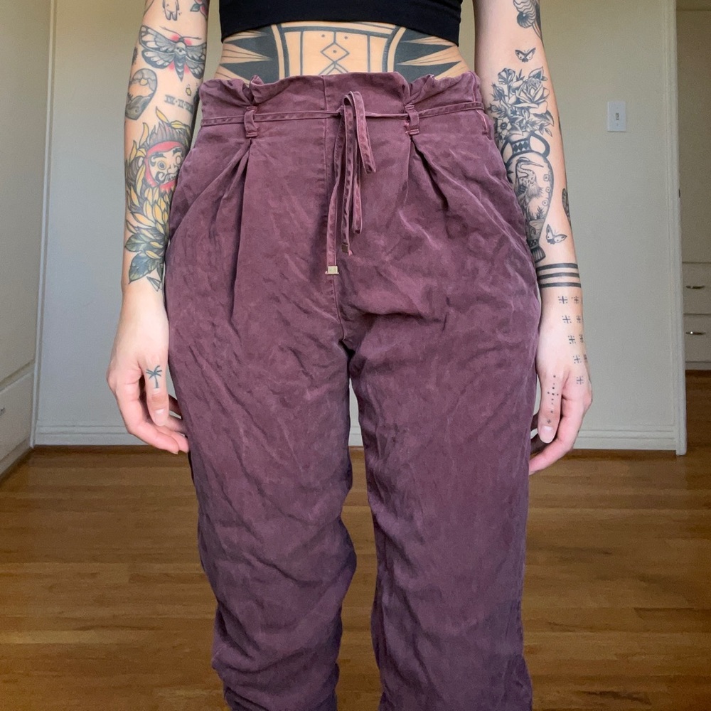 Yfb burgundy joggers
